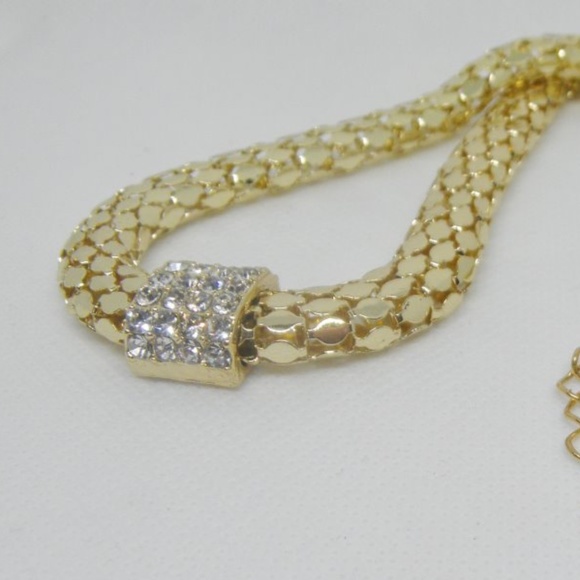 Bold Crystal studded Slide Pendant/Necklace - Picture 3 of 7